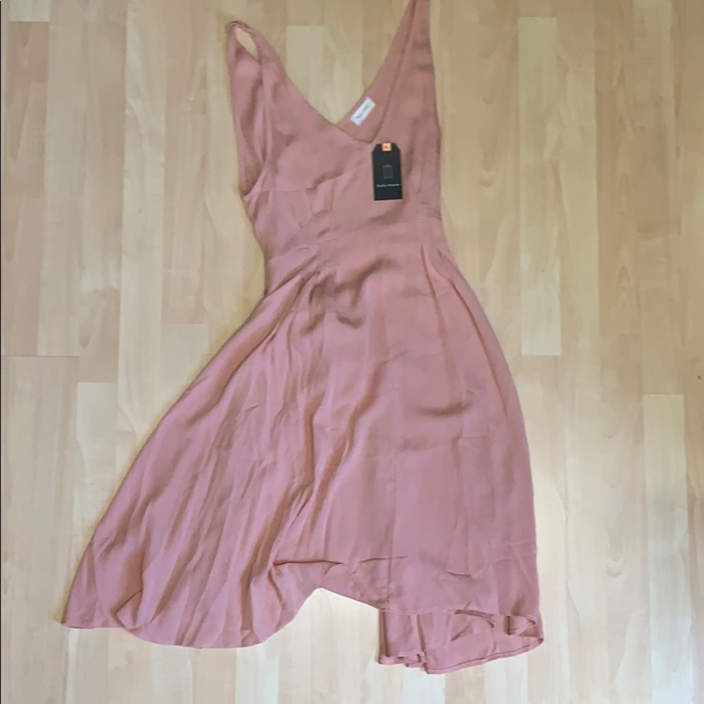 NWT Made in USA Mauve Double Tulip Dress